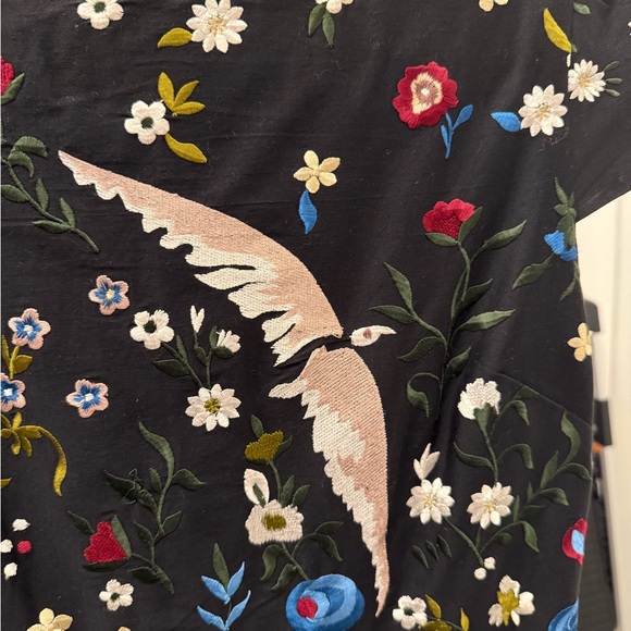 Alice + Olivia Black Dress with  Embroidery - Picture 2 of 4